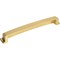 Jeffrey Alexander 192 mm Center Brushed Gold Square-to-Center Square Renzo Cabinet Cup Pull 141-192BG - alternate 2